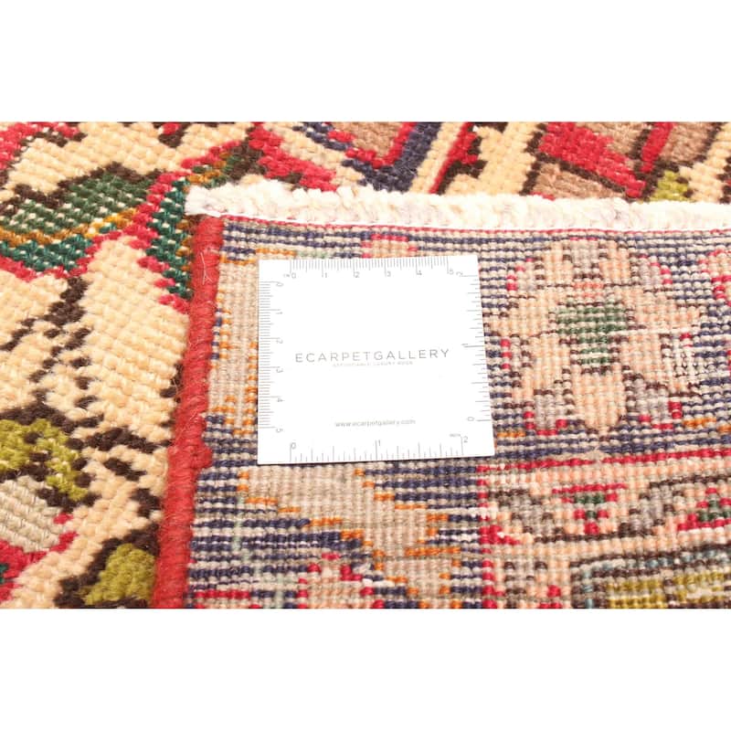 ECARPETGALLERY Hand-knotted Andelz Red Wool Rug - 4'6 x 6'7