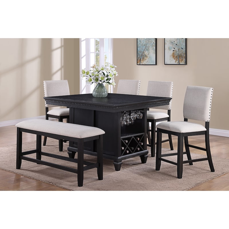 Corny Charcoal Counter Height Set - 5-Piece Sets