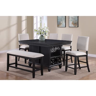 Corny Charcoal Counter Height Set