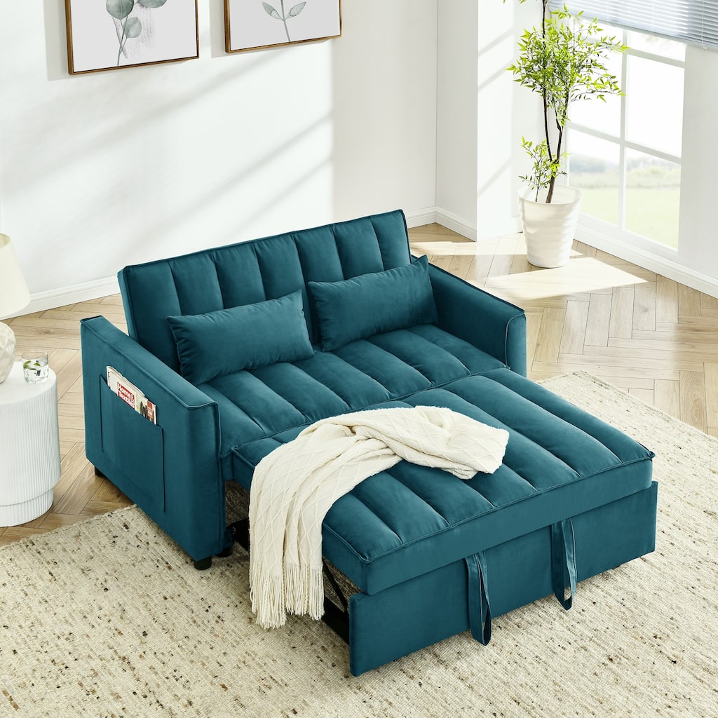 3-in-1 Convertible Pull Out Sleeper Chair Sofa Bed