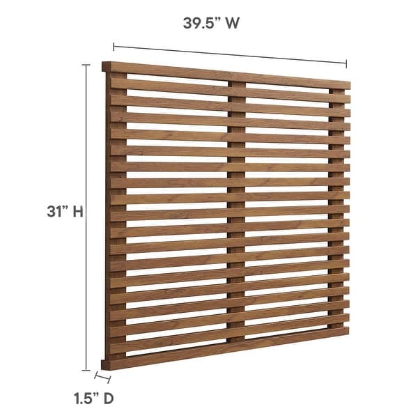 Vidalia Mid-century Modern Walnut Wooden Floating Twin Size Headboard ...