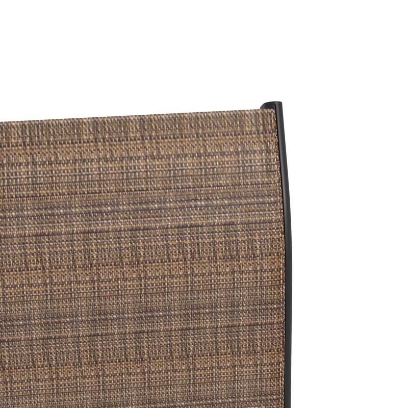 Outdoor 360 Swivel Bar Stools with Armrests, Mesh Fabric (Set of 2)