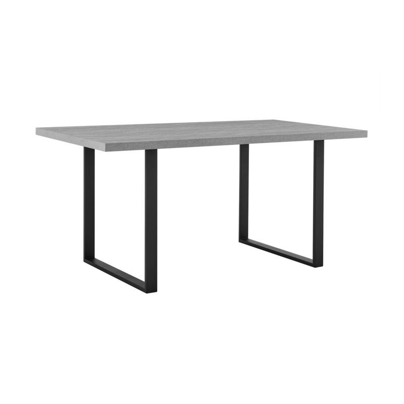 Modern Dining Table - Rectangular Table with Steel Base - Home Kitchen Table - 71