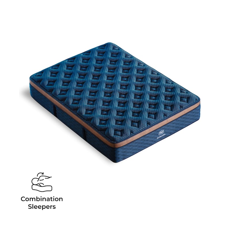 Brooklyn Bedding Aurora Luxe Cooling Mattress with Pillowtop - Medium - Split Cal-King