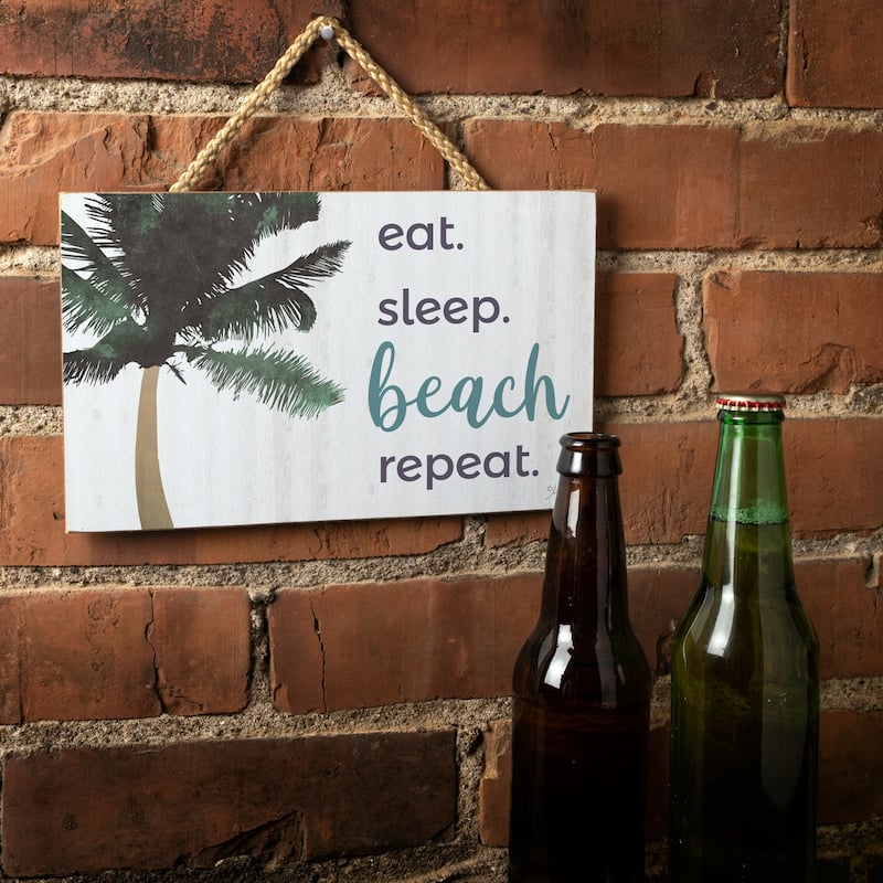 Hanging Wood Sign 9.5" x 5.75" Made in the USA - Multi