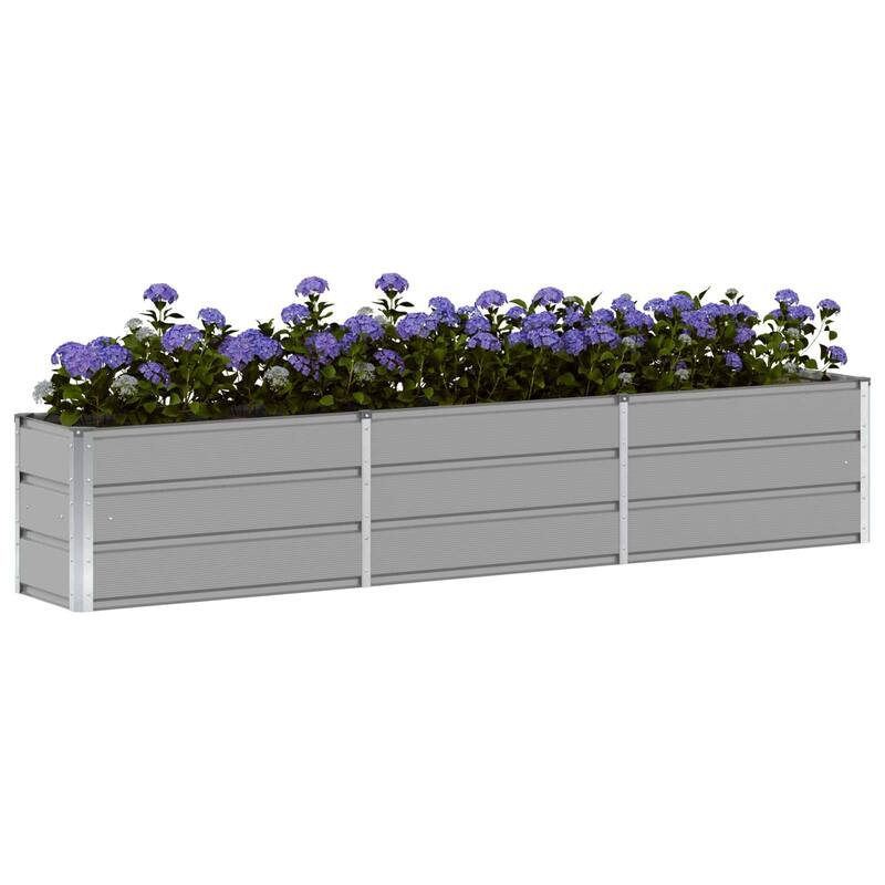 vidaXL Planter in Steel - 39.37 x 15.75 x 17.72"