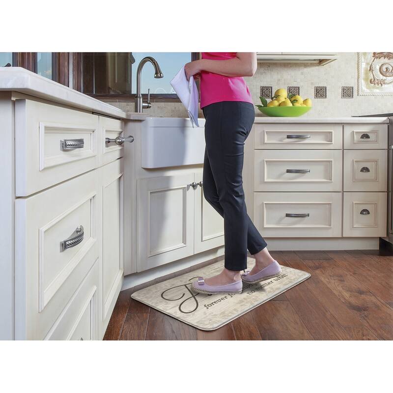 Decorative Anti-Fatigue Memory Foam Mats 30" x 20" - Family - 30x20x1.01