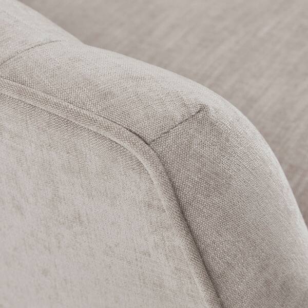 slide 2 of 8, Solid Wood Frame Calvin Swivel Beige