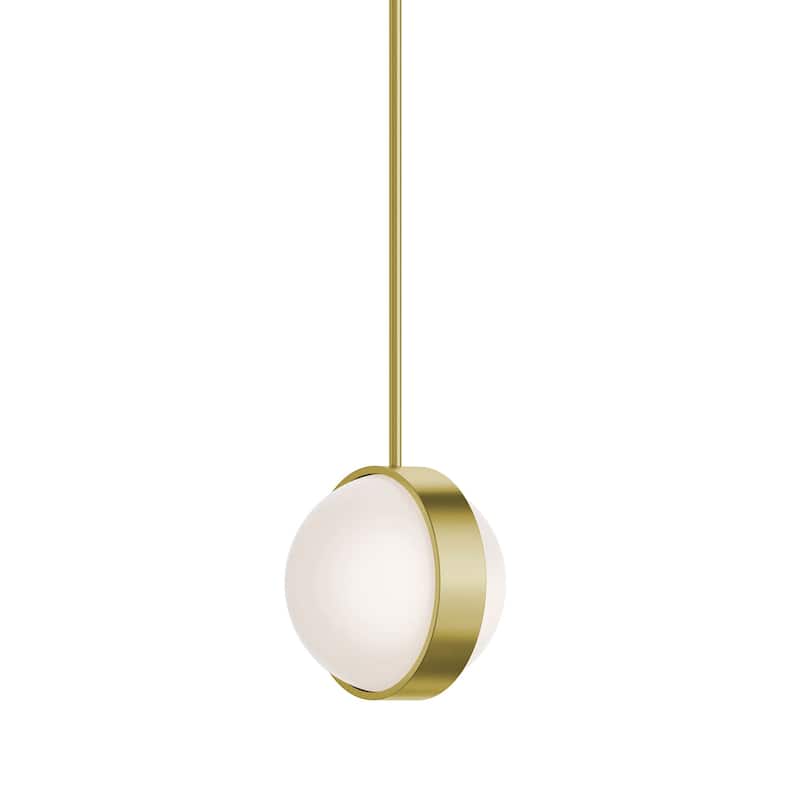 AFX VRNP09LAJUD Verona 9" Wide LED Mini Pendant - Light Antique Brass