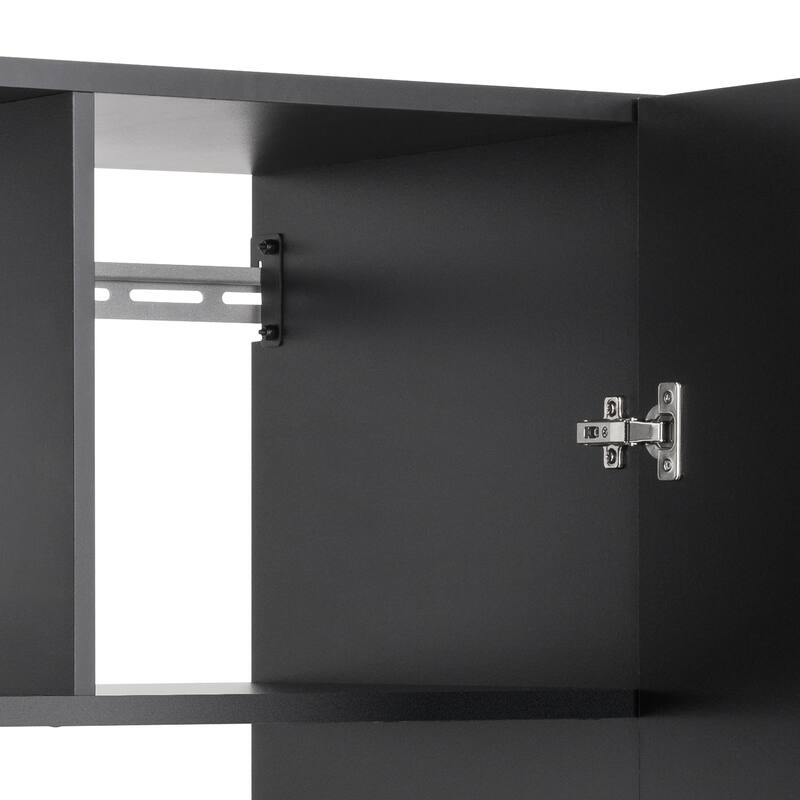 Prepac 36" HangUps Large Storage Cabinet Shelves and Doors