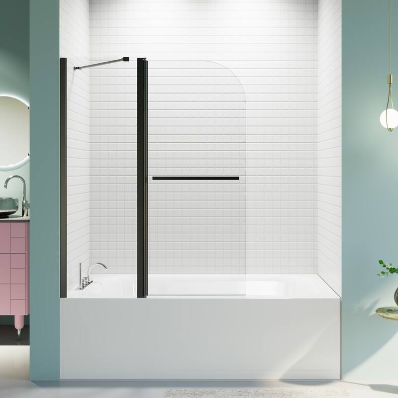 43 in. W * 58 in. H Frameless Folding Shower Doors