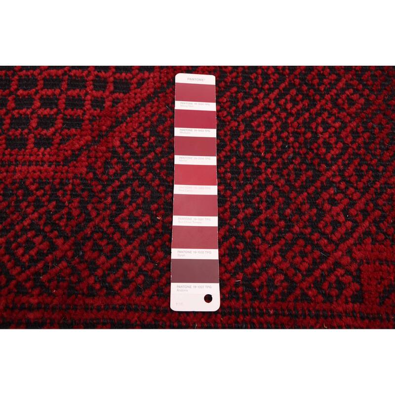 ECARPETGALLERY Hand-knotted Vibrance Red Wool Rug - 8'2 x 10'2