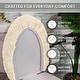 preview thumbnail 97 of 189, Home Weavers Waterford Collection Cotton Toilet Lid Rug | Elastic Fit | Fit Most Standard Toilet Lid | 18"x18"