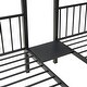 preview thumbnail 5 of 8, Removable Metal Triple Bunk Bed Frame with 2 Drawers and Staircase