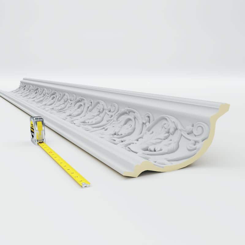 Neuveau Crown Moulding - 7 3/4"H x 9"P x 11 3/4"F x 94 1/2"L