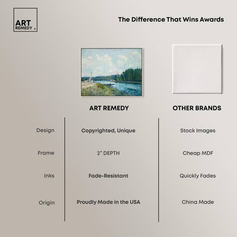 Sisley Banks of the Oise Canvas by Art Remedy