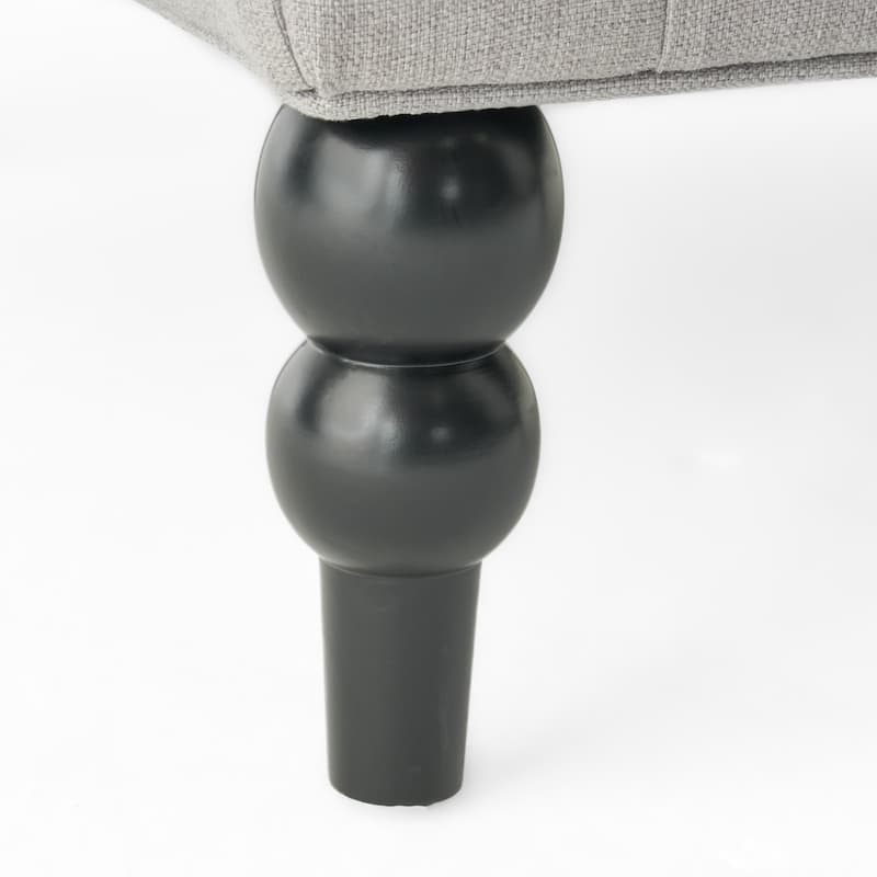 Contemporary Design Upholstered Wingback Chair, Hi-back Club Chair with Wood Legs