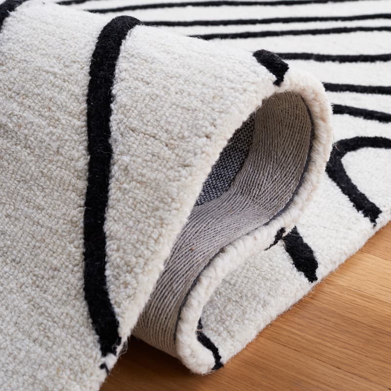 SAFAVIEH Handmade Rodeo Drive Vutka Mid-Century Modern Wool Rug