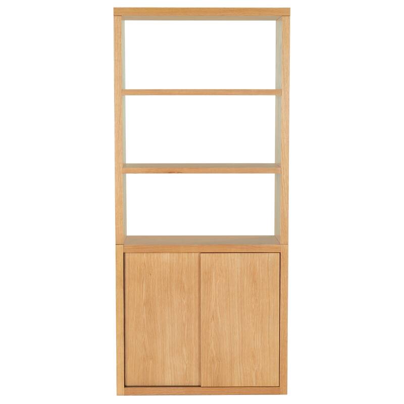 SAFAVIEH Couture Elanna Wood 4-Shelf Bookcase - 43"W x 15"D x 76"H