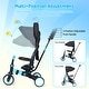 preview thumbnail 7 of 5, 7 in 1 Baby Tricycle Foldable Toddler Tricycle with Removable Handle