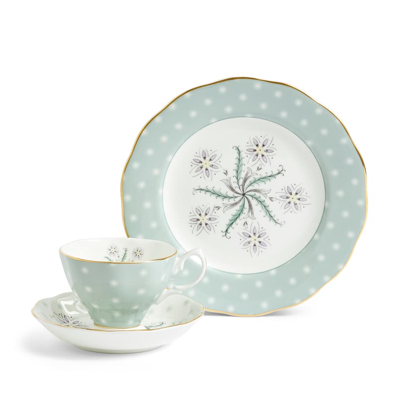 Royal Albert 100 Years Teacup, Saucer & Plate, 3 Piece Set, Jubilee
