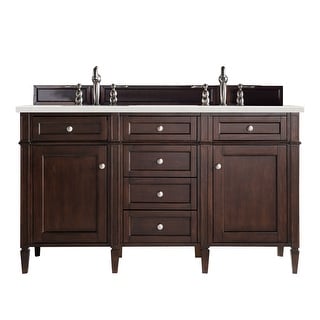 James Martin Vanities Brittany 60" Double Vanity, Burnished Mahogany