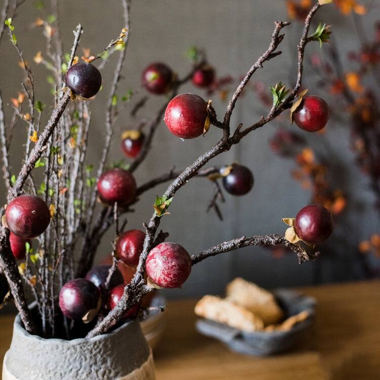 RusticReach Artificial Passion Fruit Stem 37" Tall