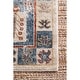 preview thumbnail 4 of 9, Nuloom Blue Transitional Vintage Glossy Shay Medallion Faded Border Area Rug