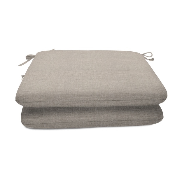 Sunbrella Solid fabric 2 pack 18 in. Square seat pad with 21 options 18 W x 18 D x 2.5 H On Sale Bed Bath Beyond 30979738