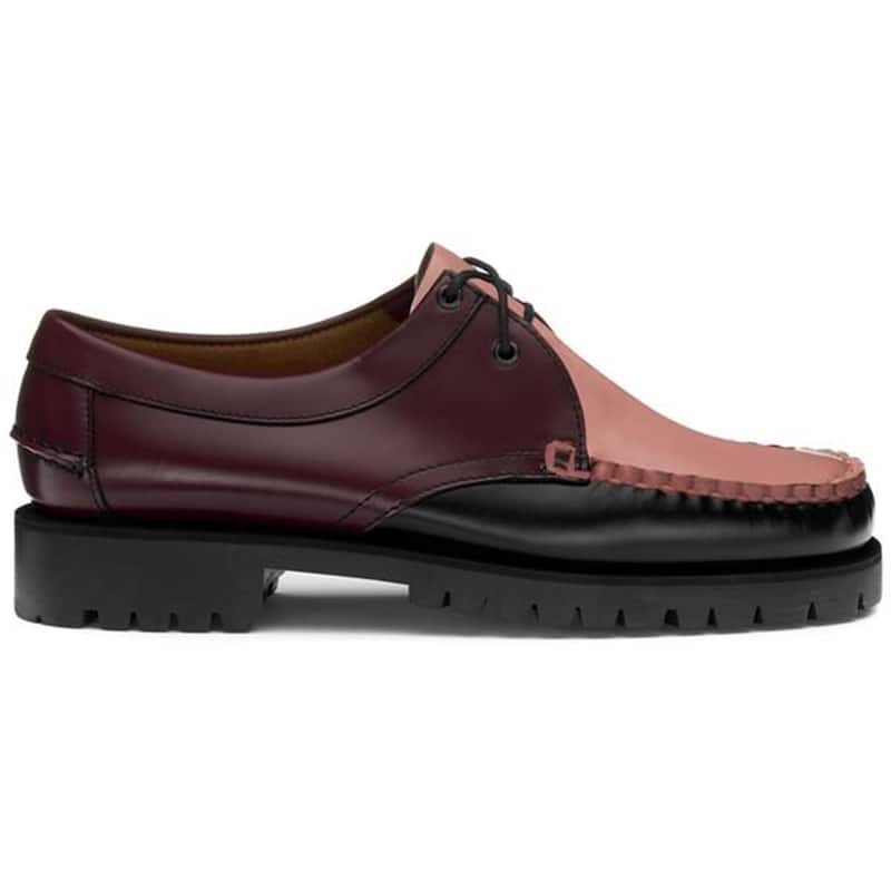 Sebago Women's James Lug Shoe - Garnet / Black / Pink Blush - 9