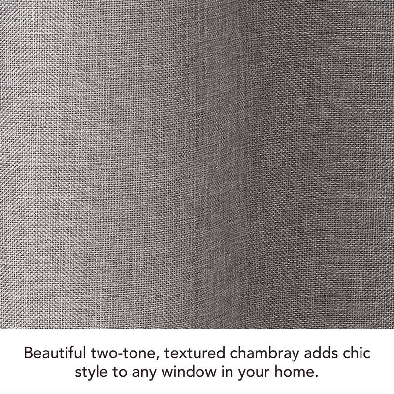 Creative Home Ideas Legrae Blackout Grommet Window Curtain Panel Pair with Tiebacks