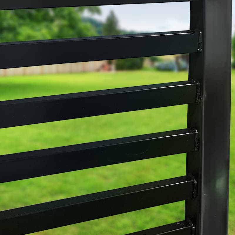 ALEKO Garden Yard Modern Kyiv Style Steel Fence