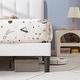 preview thumbnail 20 of 70, Kids Bed Frame, Height Adjustable Upholstered Bed, Twin Size Bed Set of 2