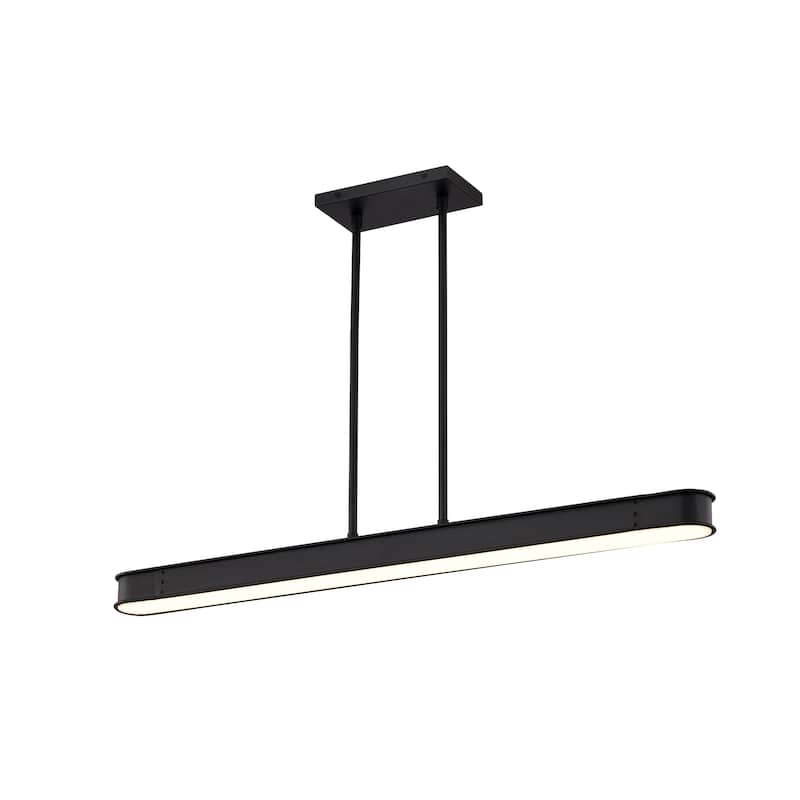 Longford 36 Inch LED Island Pendant Textured Black Acrylic Lens - Textured Black