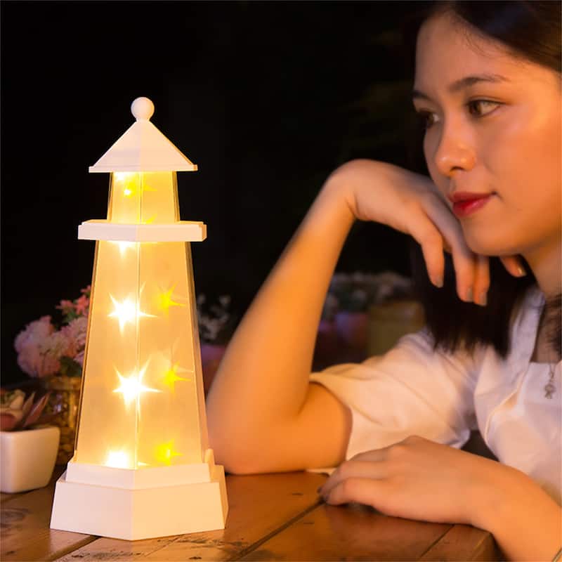 Acrylic LED Christmas Tree Night Light Holiday Decoration