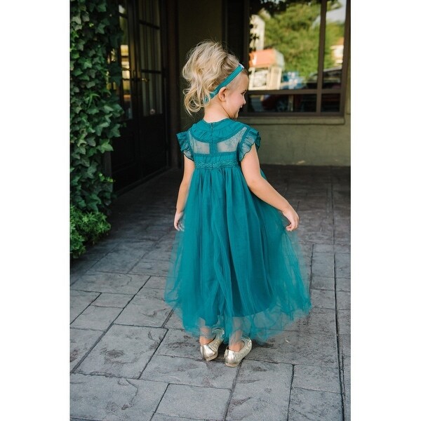 hunter green flower girl dresses