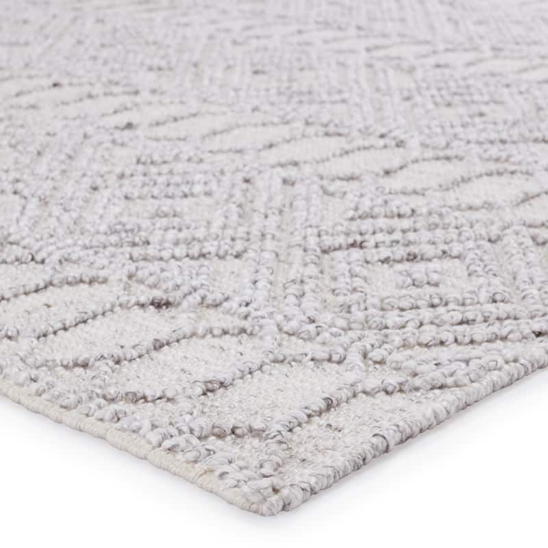 Whyte Indoor/ Outdoor Trellis Light Gray/ White Area Rug