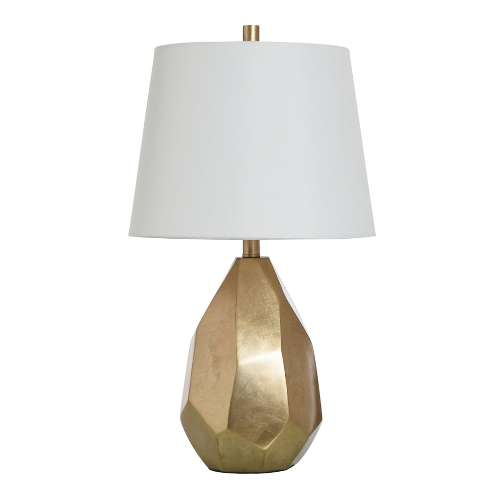 StyleCraft Declan Table Lamp - Gold - Brussels Off White