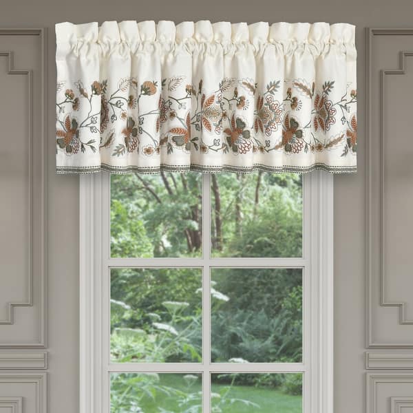 slide 2 of 4, J. Queen New York Athena Window Straight Valance