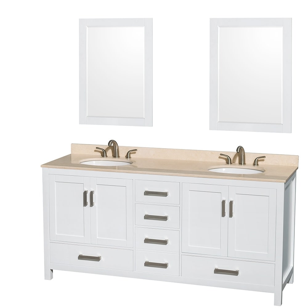 Wyndham Collection WCS141472DUNOM24 Sheffield 72" Free Standing Double