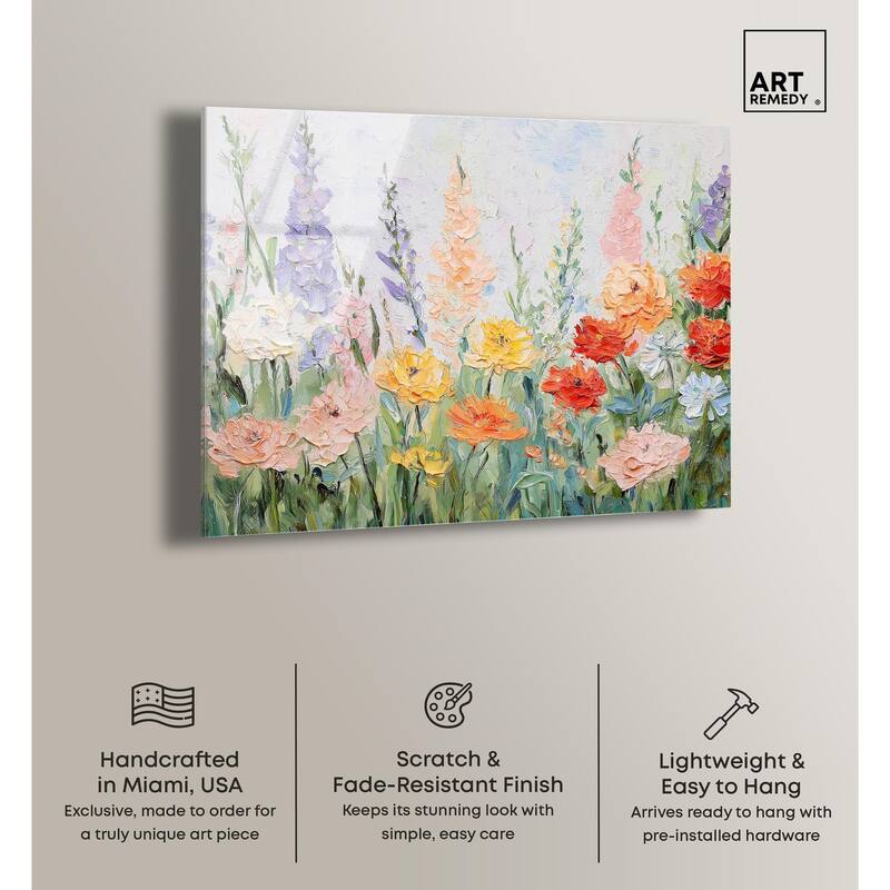 Summer Abundance I Acrylic by Art Remedy, Ready to Hang