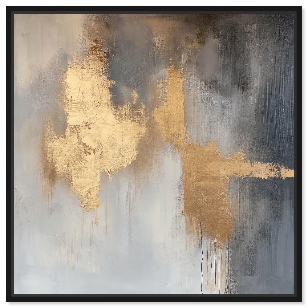 Golden Imprint Canvas by Art Remedy