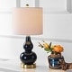 preview thumbnail 18 of 81, Anya 20.5" Mini Glass LED Table Lamp, Gray by JONATHAN Y Navy - 1-Lamp