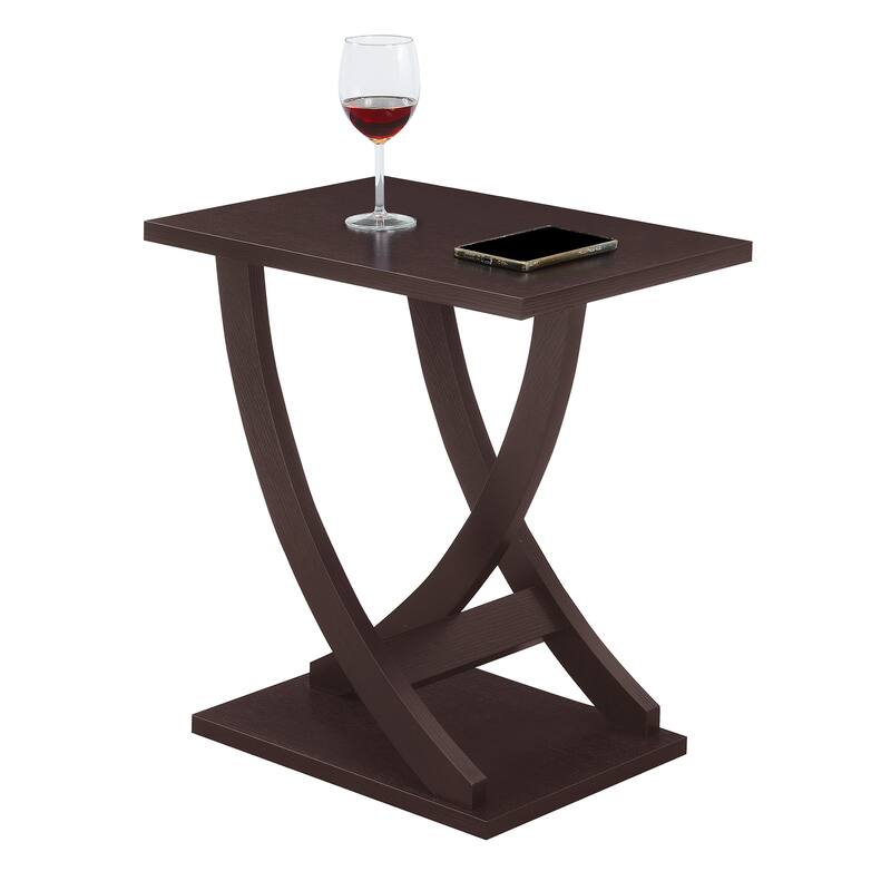 Convenience Concepts Newport Criss-Cross Chairside End Table