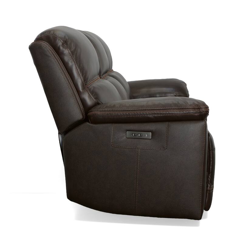 Jackson Zero Gravity Top Grain Leather Power Reclining Sofa with Power Headrests by Flexsteel