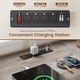 preview thumbnail 16 of 156, Farmhouse Executive L Shaped Desk Home Office Desk with Drawers and Storage Cabinet & Power Outlet