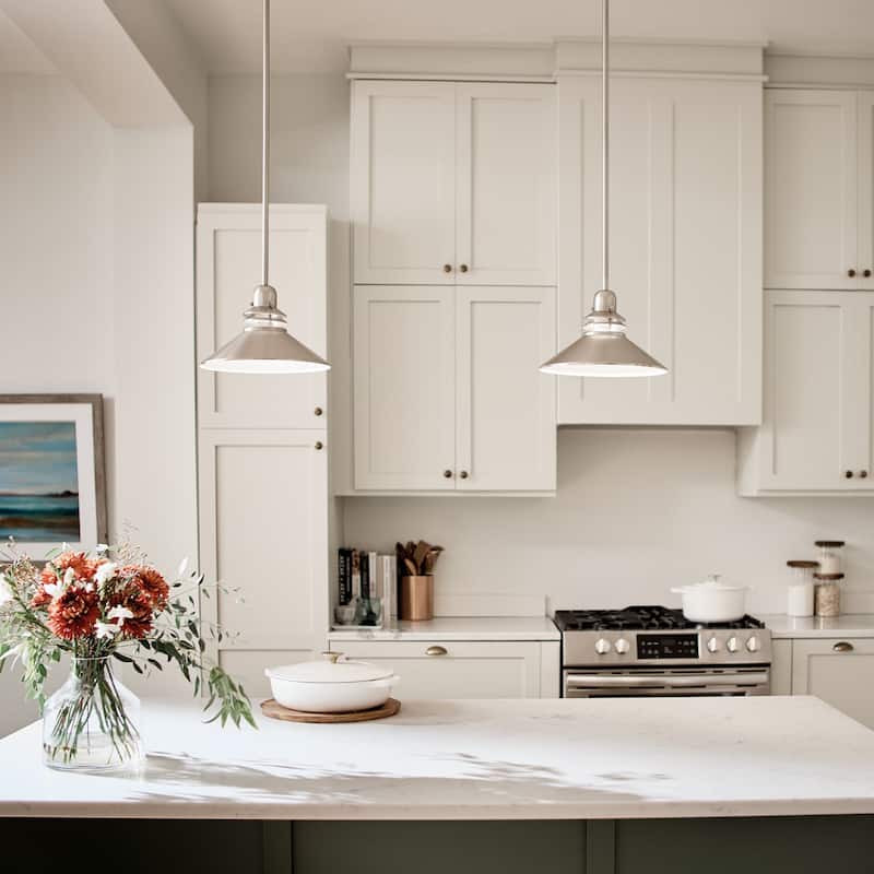 Kichler Lighting Grenoble Collection 1-light Brushed Nickel Mini Pendant - Brushed Nickel