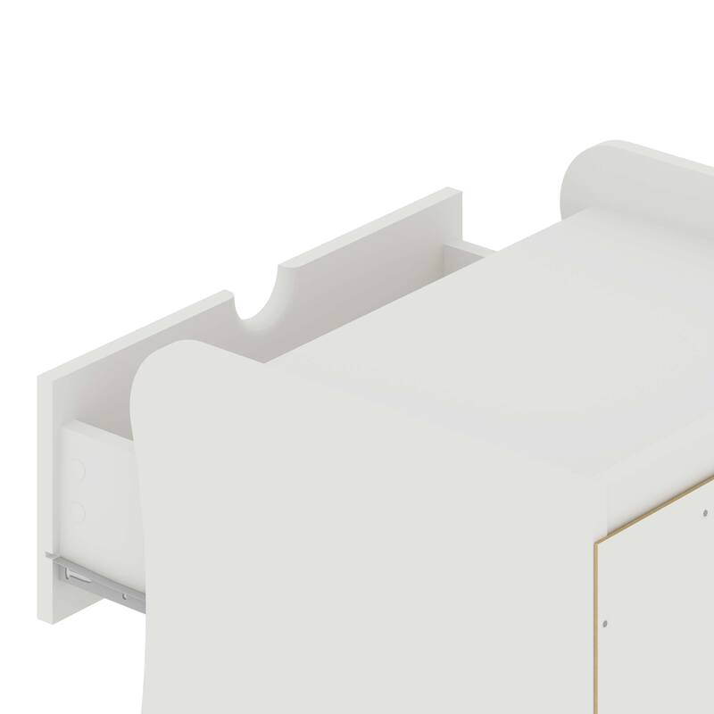 Manhattan Comfort Coney Mid-Century Modern 2-Drawer Nightstand