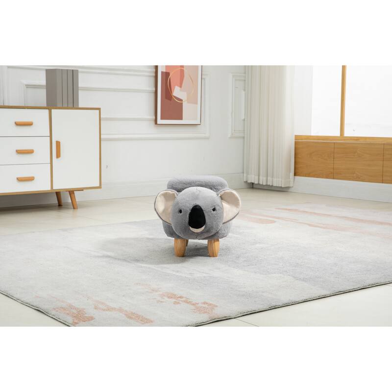 Animal Upholstered Storage Kids Ottoman