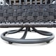 preview thumbnail 17 of 18, 3 Pieces Outdoor Wicker Swivel Rocker Set with Glass Top Side Table